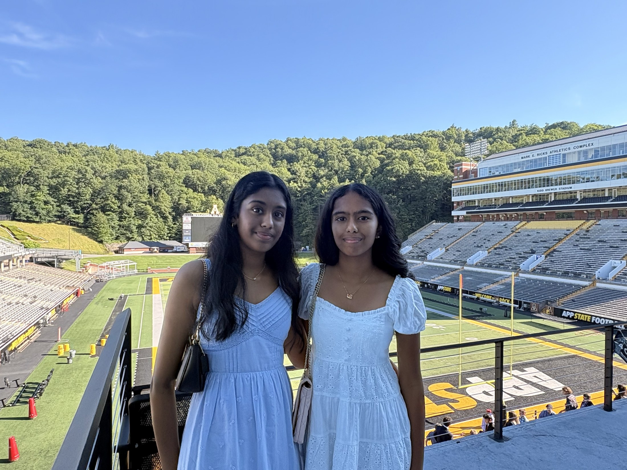 79th Electric Congress - Appalachian State University stadium with Akshita.