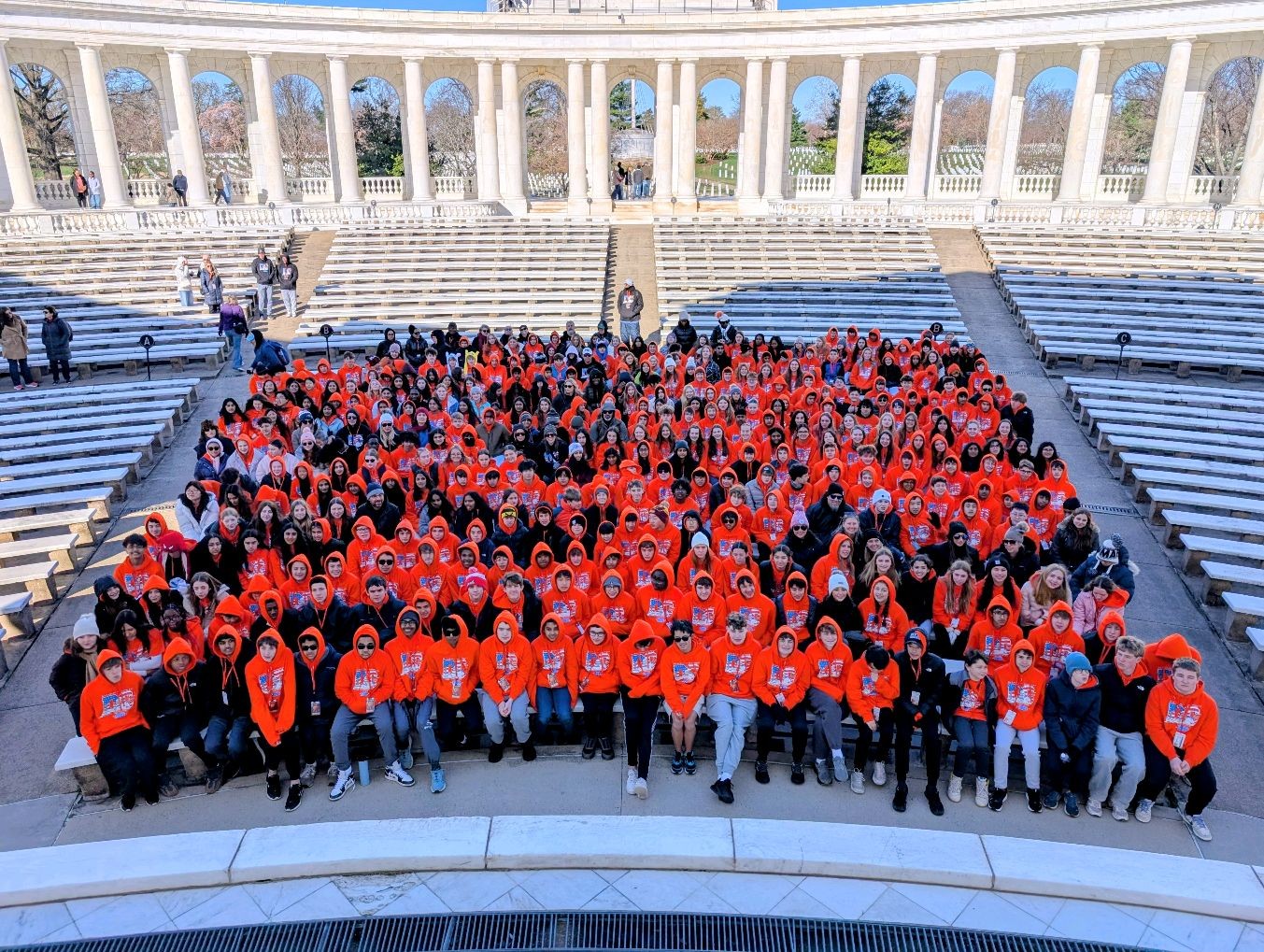 Group photo at Arlington National Cemetery