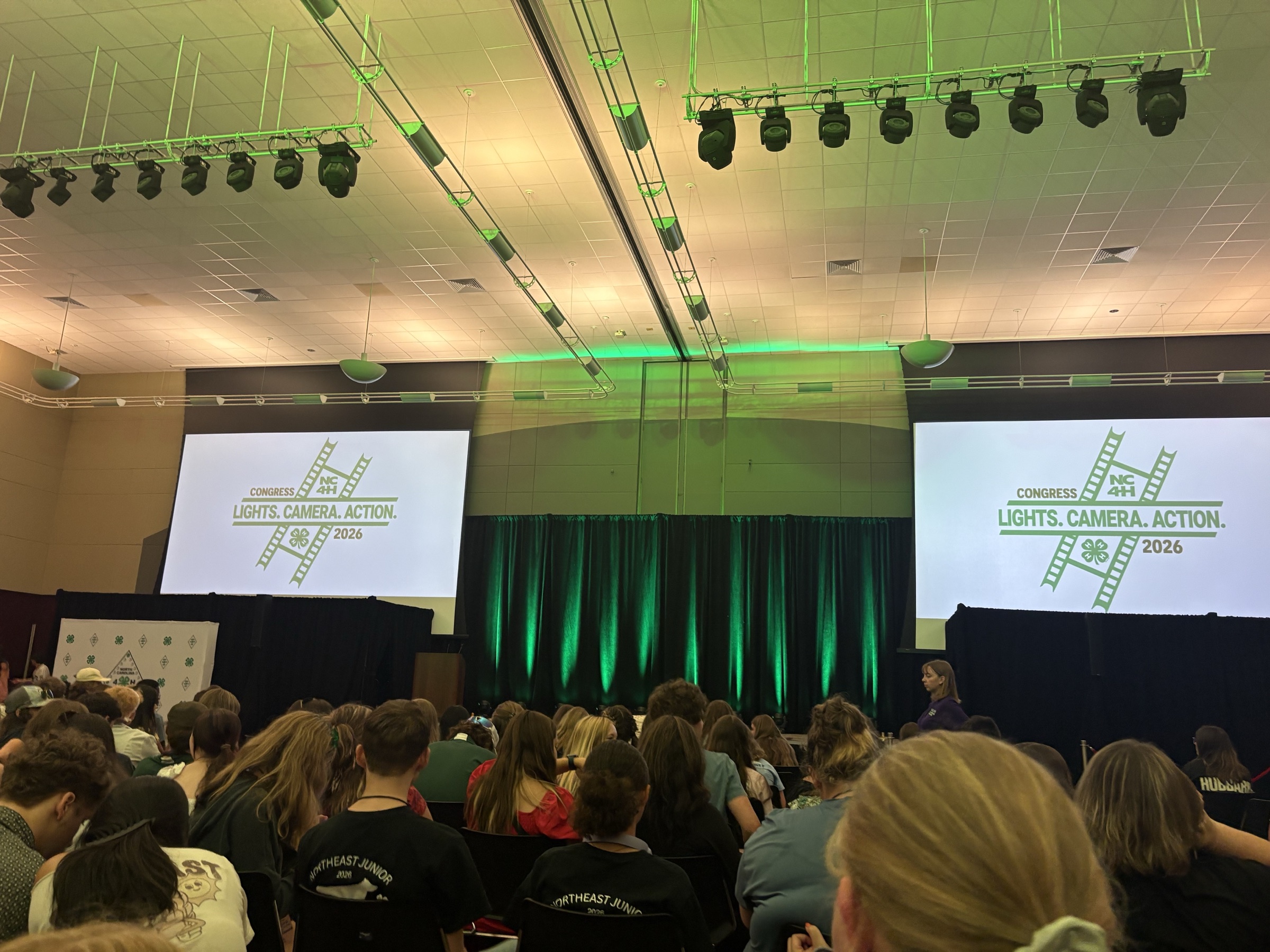 NC 4-H Congress opening ceremony.