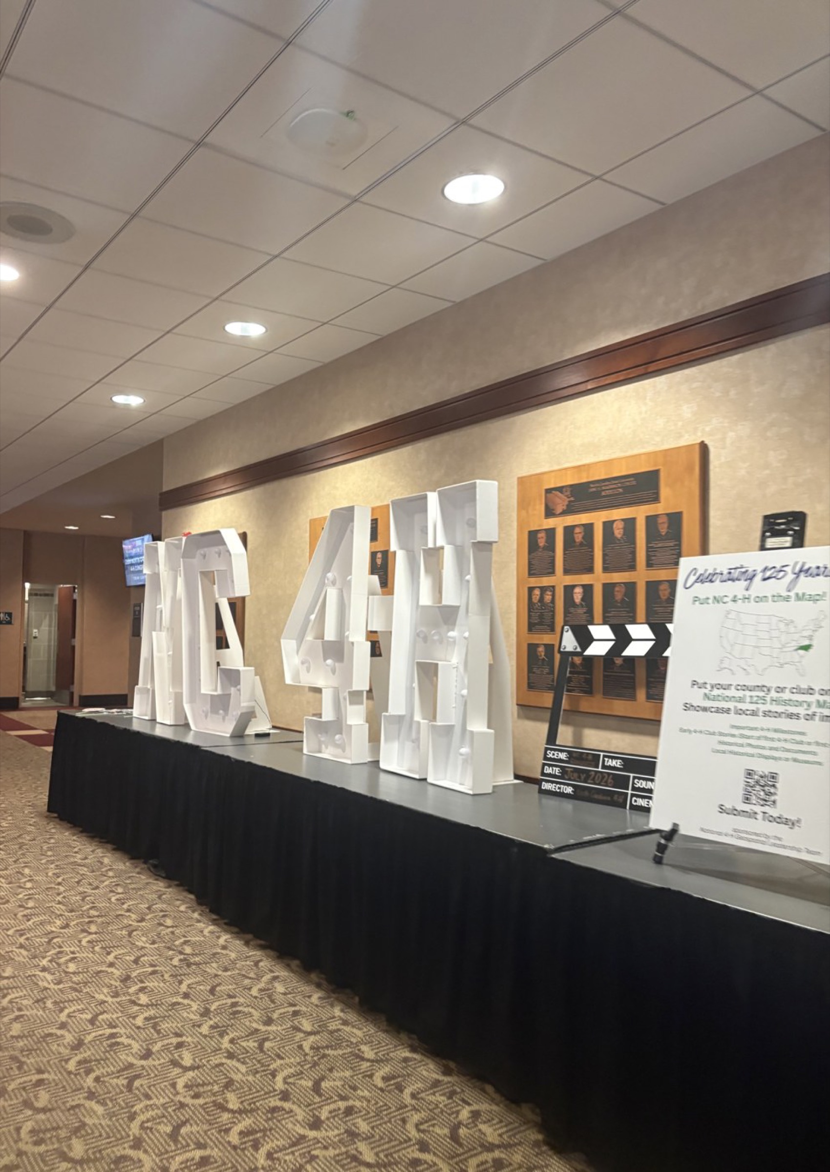 NC 4-H Congress display before heading home.