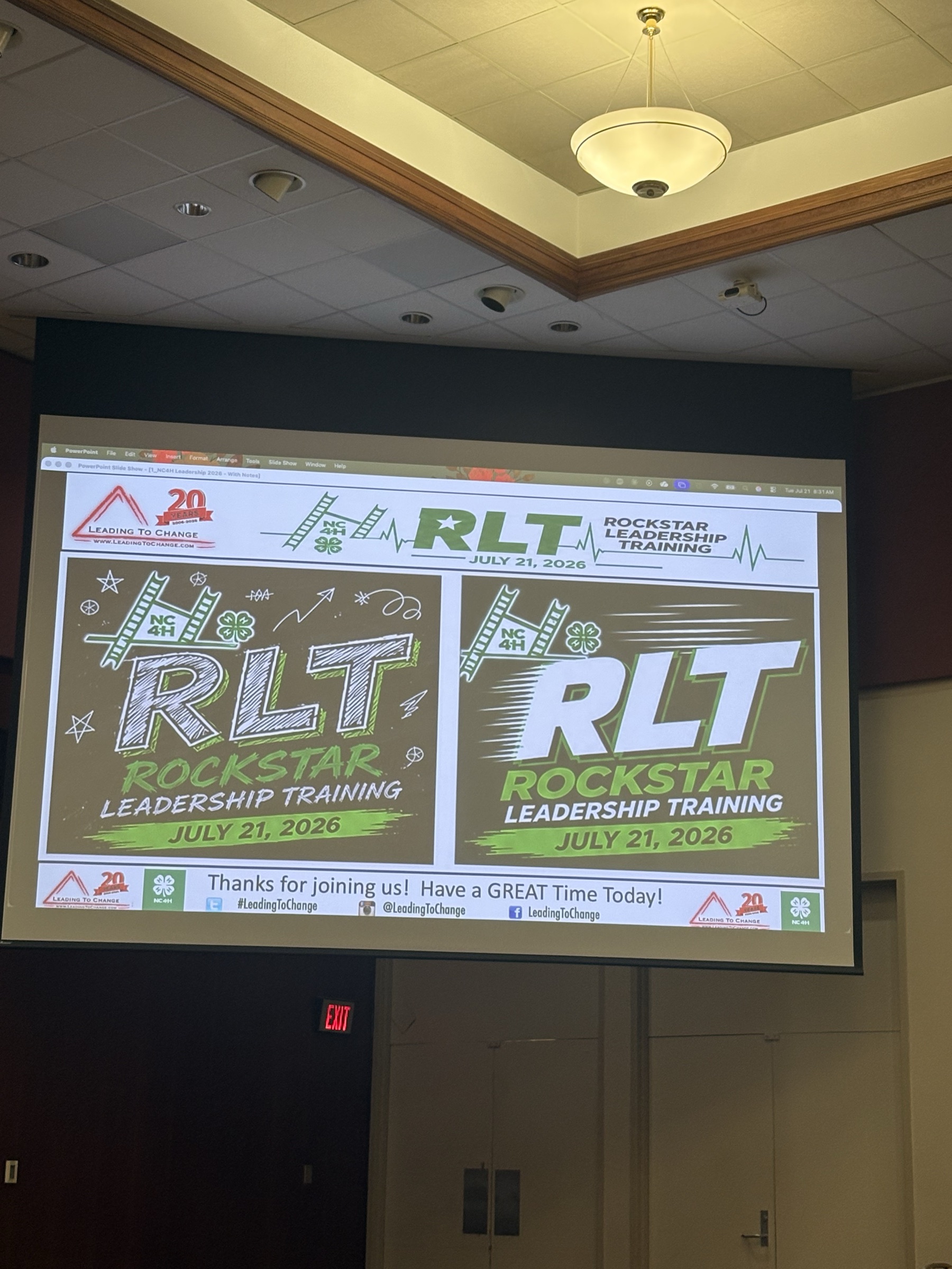 Rocket Leadership Training at NC 4-H Congress.